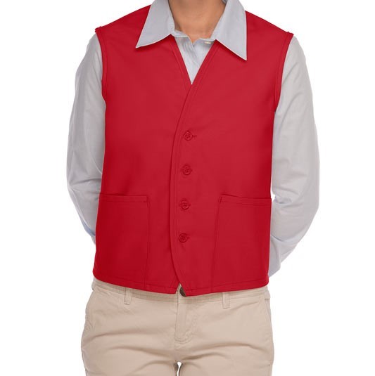 Adult Red Uniform Vests